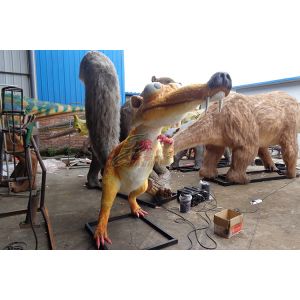 Life Size Simulation Animatronic Animals Squirrel Lovely With Sounds