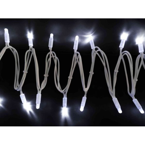 Quality 230V extendable LED play light string, rubber cable, IP44, CE, RosH, party light string, garland, LED-PLR-100-10M-230V-W wholesale