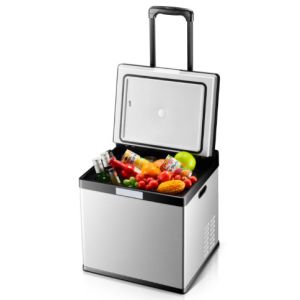 Black And Grey DC Car Refrigerator Cooler For Cooling Drinks / Food And Fruits