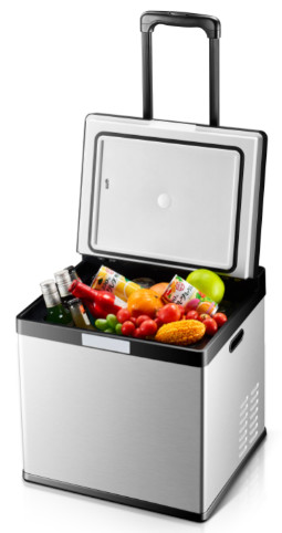 Quality Black And Grey DC Car Refrigerator Cooler For Cooling Drinks / Food And Fruits wholesale