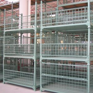 Stackable Collapsible Steel Containers Hot Dipped Galvanized Metal Wire Mesh