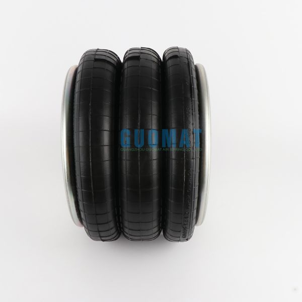 Triple Goodyear Industrial Air Springs Continental FT 430-32 CI 1/4 NPT 3B12-325 Max Diameter 12.99 Inch