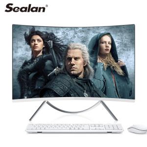Cheap Intel Core I7 4G RAM All In One Computer With Curved Monitor Thickness 0.8cm for sale