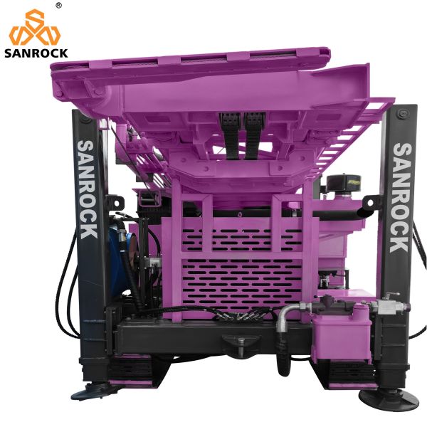 Water Well Drilling Rig With Mud Pump 550m Depth Hydraulic Crawler Water