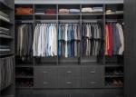 Blum Soft Closing Hardware Walk In Closet Organizer Easy Assemble Structure