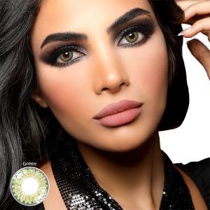 14.5mm Green Enhancement Tint Prescribed Colored Contacts With Power