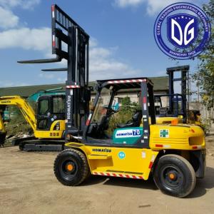 Cheap 7 Ton Used Komatsu Forklift Mechanical Engine Style for sale
