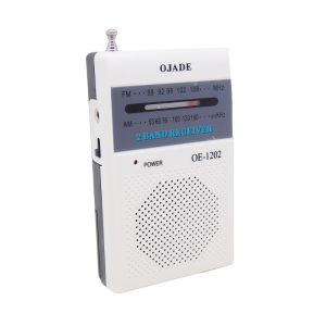 ABS Battery Powered Portable FM Radio 100g Size AM With Earphone Jack