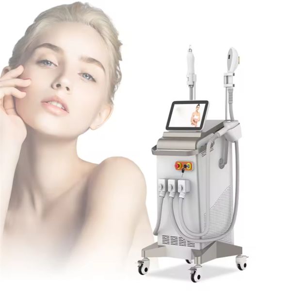 Vertical Multi-functional 808nm ND YAG IPL Laser Machine for Hair Removal Skin Care