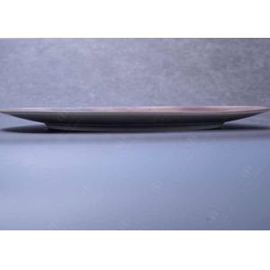 SGS 11 Inch Flat Round Porcelain Dessert Plates With Decals