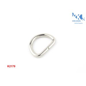 China Custom Design Metal D Ring Belt Buckle , D Ring Hardware For Bag Making on sale