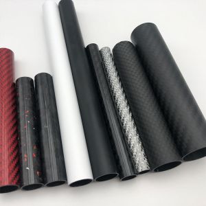 Cheap Custom Length 6mm-50mm 100% 3K Carbon Fiber Tube/Pole with Custom Trout Colors for sale