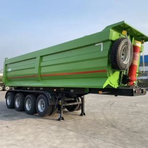 China 40-70 Tons Heavy Tipper Truck Dump Tipping Trailer with ABS Anti-lock Braking System on sale