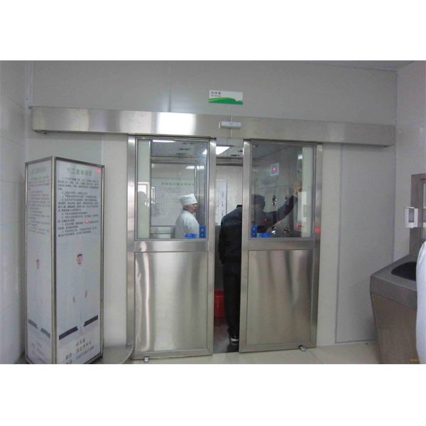 Quality Emergency Stop Button Protection System Air Shower With Automatic Sliding Door wholesale