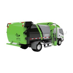 China Side Loading Special Purpose Vehicles Compactor Kitchen Garbage Truck 6m³ on sale