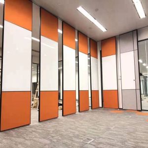 Operable Folding Door Shopping Mall Wheel Movable Partition System