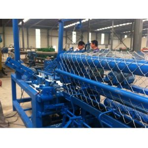 Fully-Automatic PLC control double wire feeding Chain Link Fence Machine