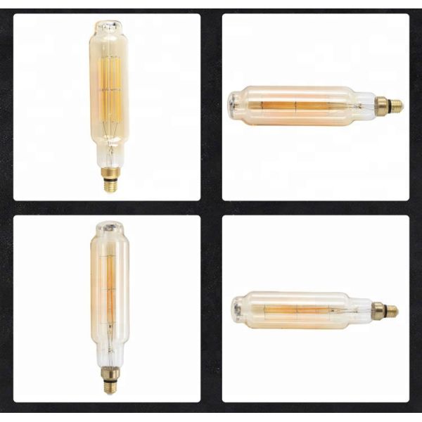Bt75 Bottle Glass Globe Filament Bulb Gold Color 8w Retro Filament Bulb 110-220 V