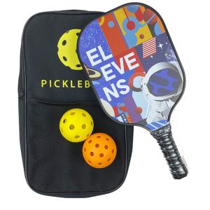 Blue Pickleball Racket Polymer Honeycomb Fiber Carbon Racquet Paddle