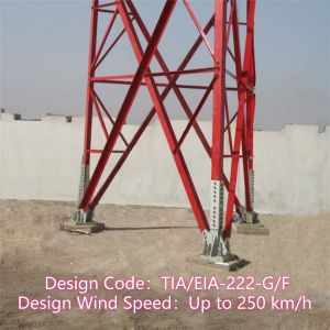 3 Legged Angular Steel Tower Communication Tower Q235 Steel 25m LTE Network