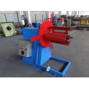 Electric Decoiler 3000kg Capacity Type For Fasten & Uncoil Small Steel Coils