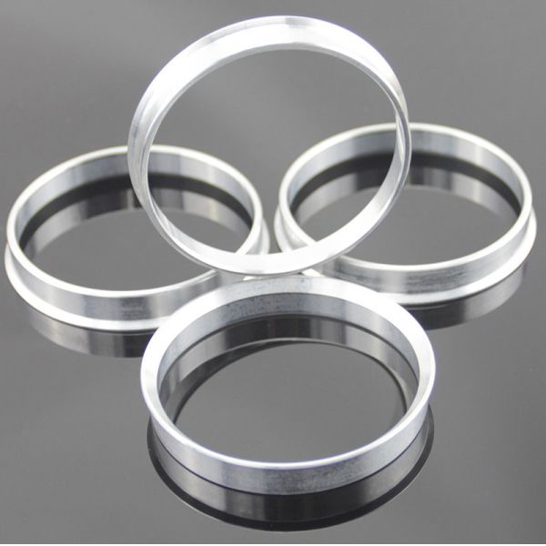 Super Thin Aliuminum CNC Custom Hub Centric Rings With Anodize Coatings OD73.0 ID65.1