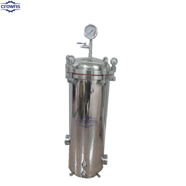 Sanitary Multi Cartridge Filter Stainless Steel Microporous Membrane Cartridge Filter Housing