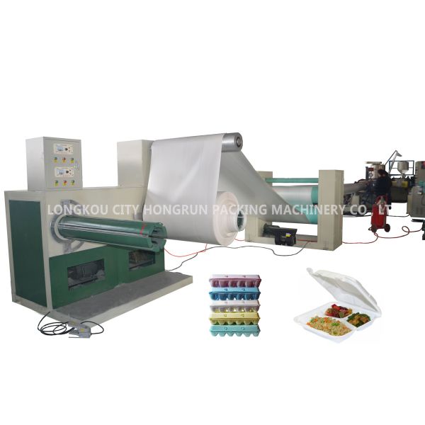 Quality Foam Sheet Disposable Food Box Machine By Wind Or Water Cooling ISO9001 wholesale