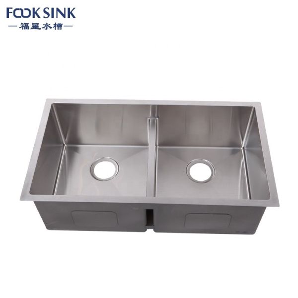 Quality Undermount Double Bowl Undermount Sink , Rectangular Commercial Double Bowl Sink wholesale
