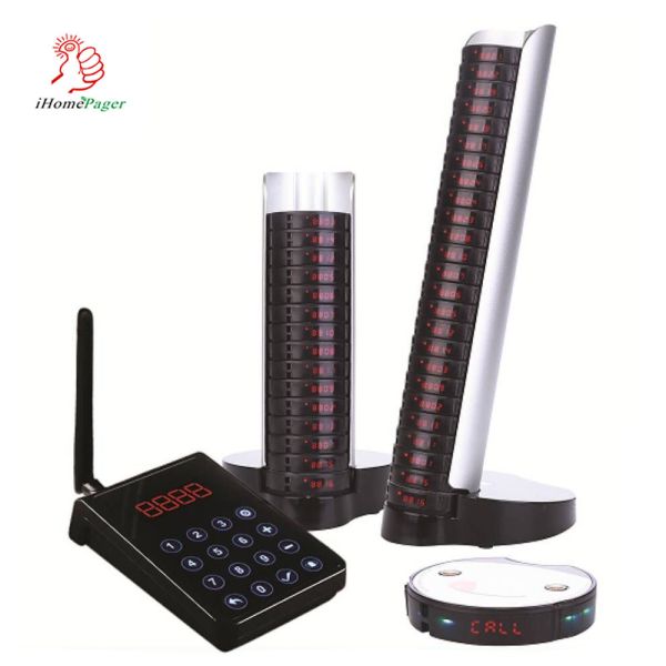 Quality Wireless and Long Range 433.92Mhz Restaurant Customer Queue Coaster Pager with 15 pagers wholesale