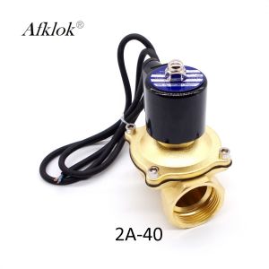China Brass 1.5 inch 24volt Normally Closed Special Solenoid Valve for Water on sale