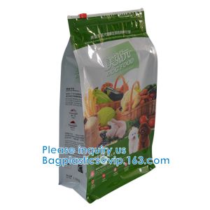 Custom Logo Recycled Pouches, Slide Zippers Lock, Gusset Mylar Dog Food Pet Food