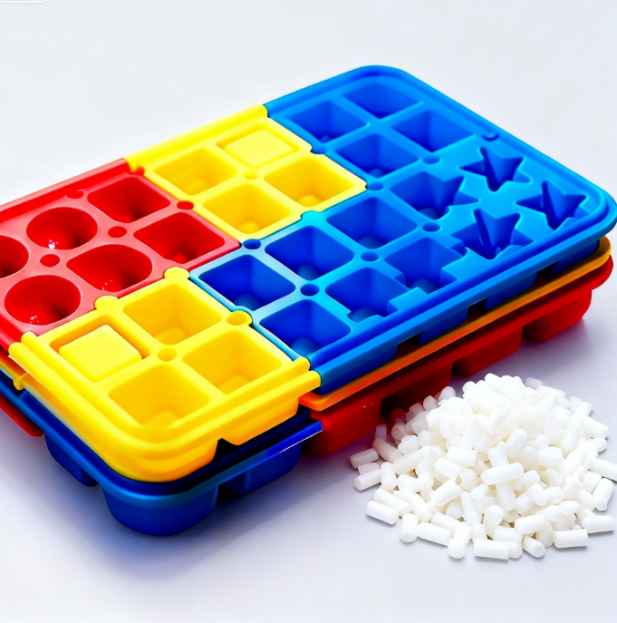 TPE Granules: Recyclable Soft Cube Ice Tray Made with Food-Grade TPE Rubber