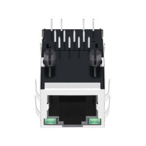 SI-80024-F 100 Base-T 1 Port Tab UP RJ45 Female Jack With Green / Green Leds