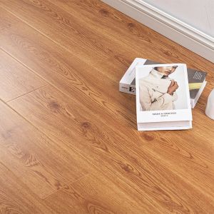 Right Angle Edge 8mm Click Lock EIR High Glossy Laminate Flooring for Living