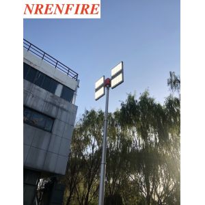 Cheap 9m vertical mount pneumatic telescopic mast lighting tower 4x300W LED mounted for sale