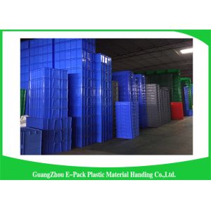 Warehouse Large Plastic Storage Boxes , Space Saving Stackable Plastic Bins