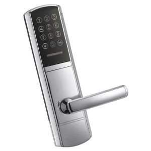 Silver Color Electronic Door Lock Unlocked by Password or Emid Card