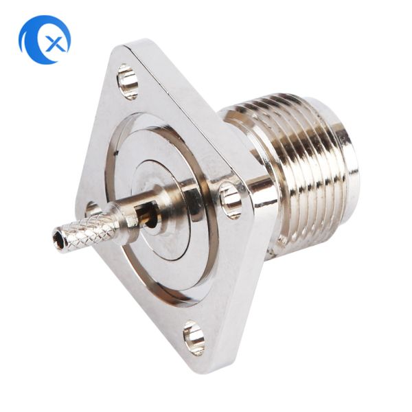 Quality 50ohm Pannel mount F-type female connector CNC Hardware Parts wholesale