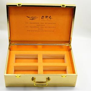 Cheap MDF Luxury Wooden Jewellery Boxes 230g Customized Handle Health Care Package for sale