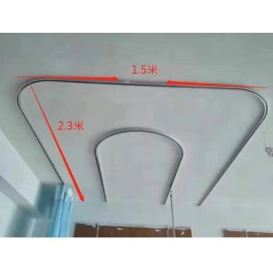 Flatted Track Hospital Curtain Tracks U-Type/L-Type/Custom-Made/Quiet Running