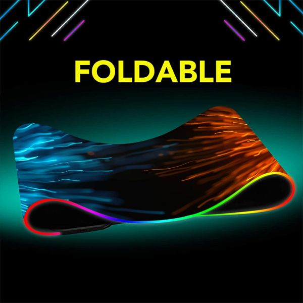 Custom Gaming Mouse Mat Wireless Charging Mouse Pad with Oversized RGB Luminous Desk Mat