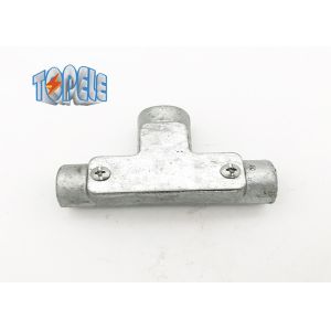China Malleable Iron BS4568 Conduit And Fittings Channel Inspection Tee Elbow on sale