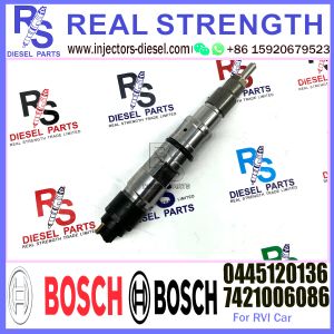 Diesel Common Rail Fuel Injector 0445120136 7421006086 For RVI Engine