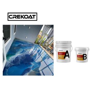 2 Parts Epoxy Resin Metallic Garage Floor Paint Clear Polymer Low Viscosity