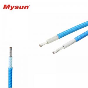 Cheap 1.68-2.69mm OD Fiberglass Braided Wire Tinner Copper Conductor AWM 3122 16-26AWG for sale