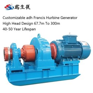 Customizable Francis Hydro Turbine Generator with High Head Design 67.7m To 300m