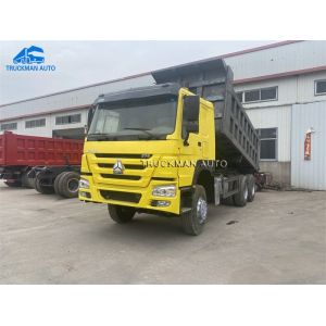 25 Tons 375HP Used HOWO Tipper Truck With 12.00R20 Tire