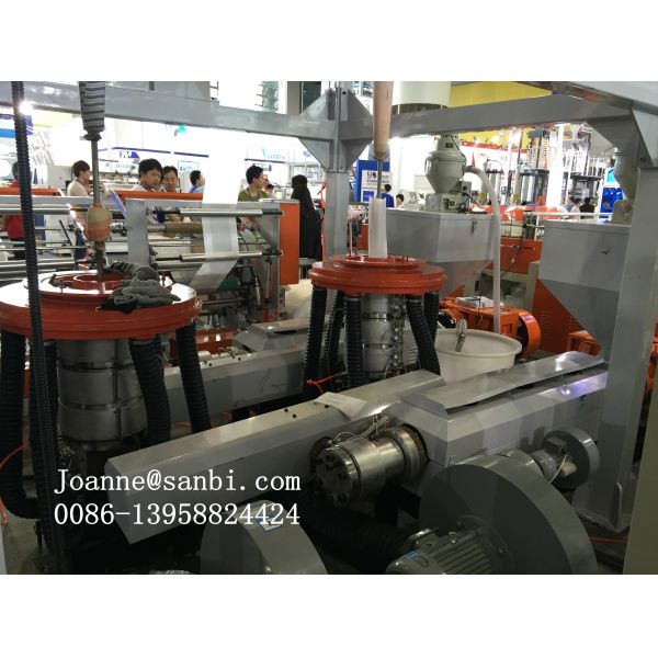 high capacity Double head ABA Three layers Co-extrusion Film blowing machine