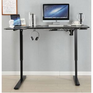 2 Stage Anti-Collision Electric Height Adjustable L-Shaped Lift Desk for Work